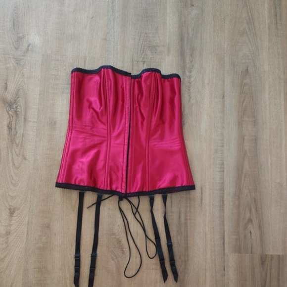 Roselle La Vie En Rose Red and black Corset - Picture 2 of 9